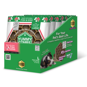 YUM COMBS 1PK FISH & EGG LG