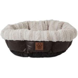 ULTRA CUDDLER PET BED BRWN CREAM