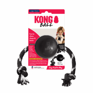 KONG EXTREME BALL ROPE LRG BLK