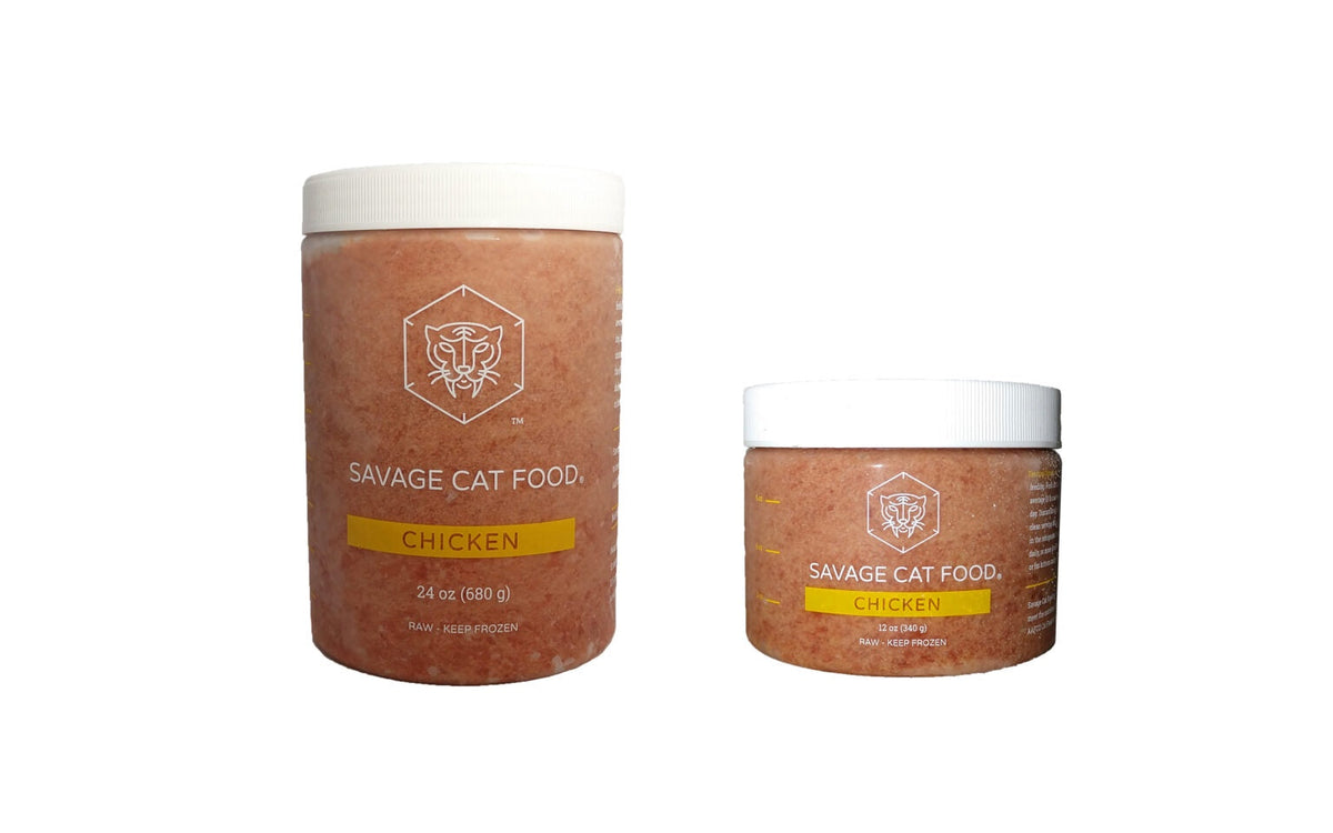 SAVAGE CAT FRZ CKN 12OZ TUB