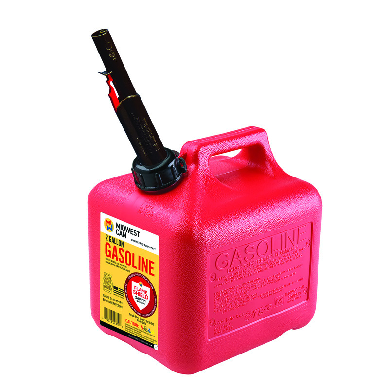 PLASTIC AUTO SHUT OFF GAS CAN 2G