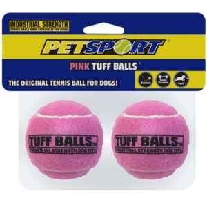 PET SPORT PINK TUFF BALLS 2PK