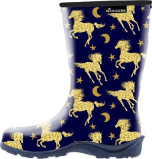 SLOGGERS BOOT W HORSE STAR BLUE