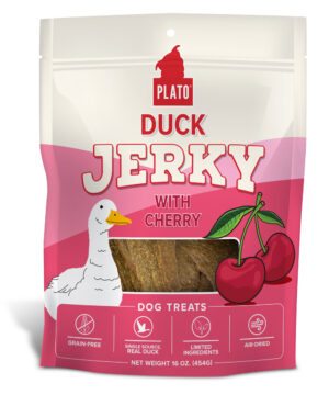 PLATO JERKY DUCK CHERRY 16OZ