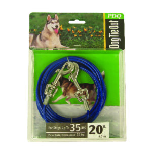 TIE OUT CABLE 20' MED SIZE DOG