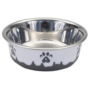 NON-SKID BOWL 13OZ GREY PAW