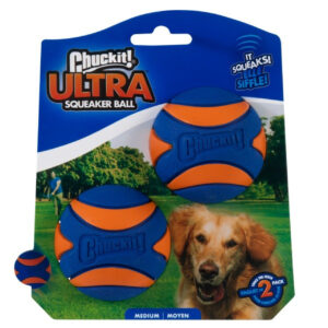 CHUCK IT ULTRA SQUEAKER BALL 2PK