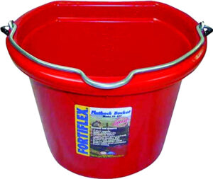 BUCKET FLATBACK 8QT RED FF