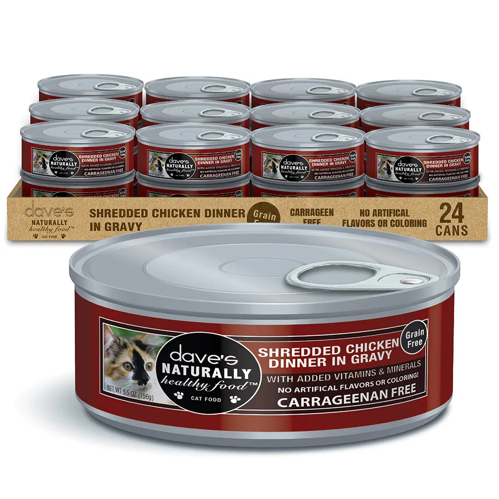DAVES CAT SHRED CKN GRAVY 5.5OZ