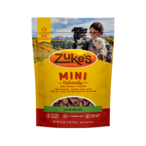 ZUKES DOG MINI NATURAL 16OZ DUCK