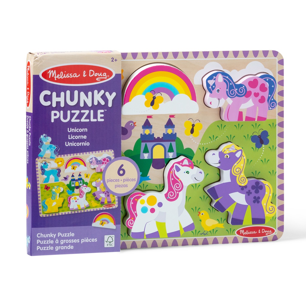 M&D UNICORN CHUNKY PUZZLE