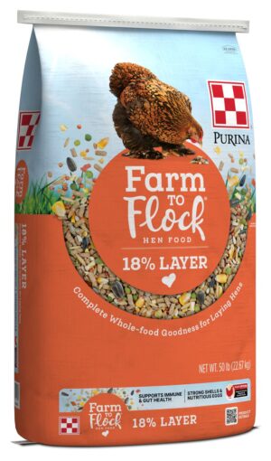 FARM TO FLOCK 18% LAYER 50 LB