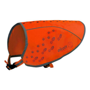 ALCOTT VIS ORNG DOG VEST SM