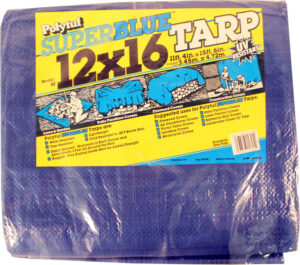 TARP BLUE POLY 12X16FT