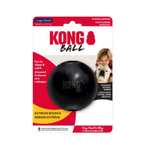KONG XTREME BALL W HOLE XL BLK