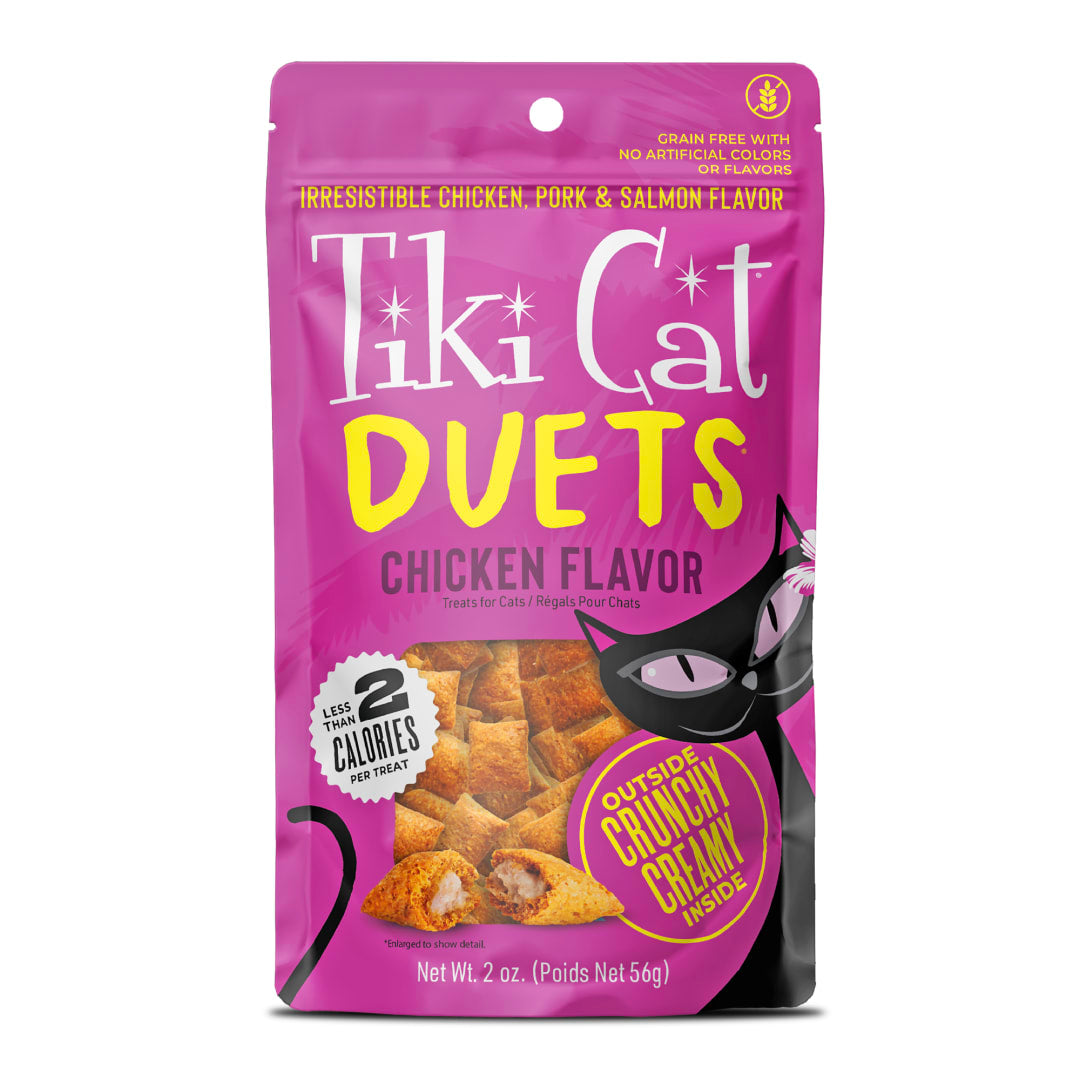 TIKI CAT DUETS CKN TREAT 2OZ