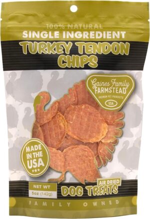 5OZ GAINES TURKEY TENDON CHIPS