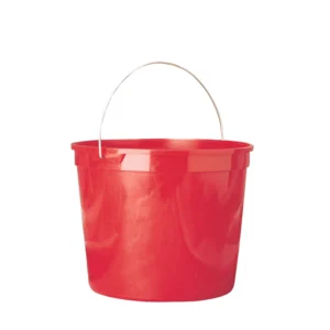 PLASTIC PAINT PAIL RED 10QT