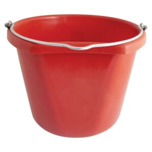 BUCKET FLATBACK 20QT RED ECO FF