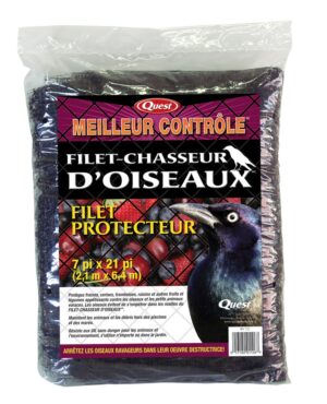 BLACK MESH BIRD NETTING 7'X21'