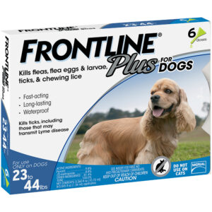 FRONTLINE PLUS DOG 23-44LB 6PK