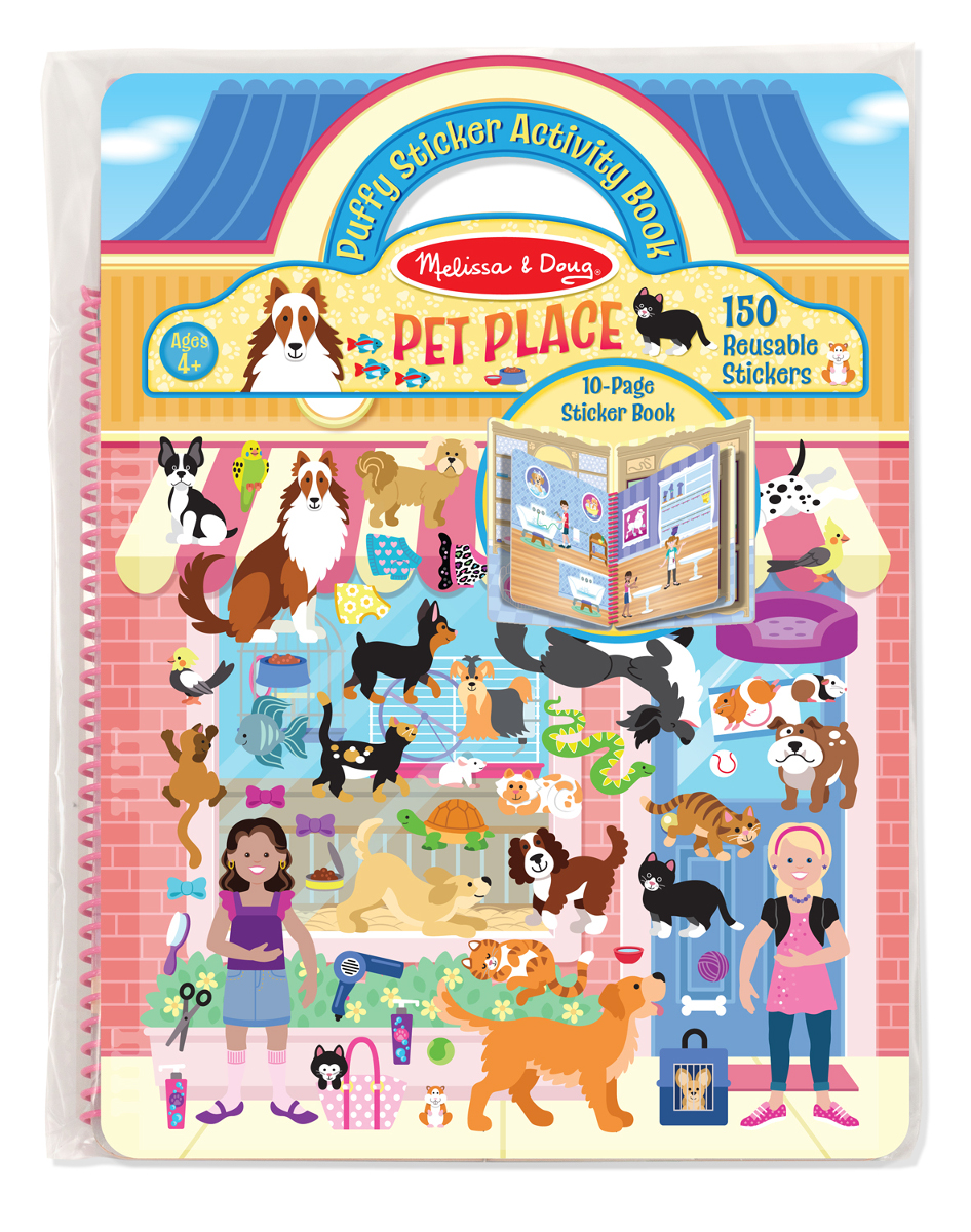 M&D PUFFY STICKET BOOK PET PLACE