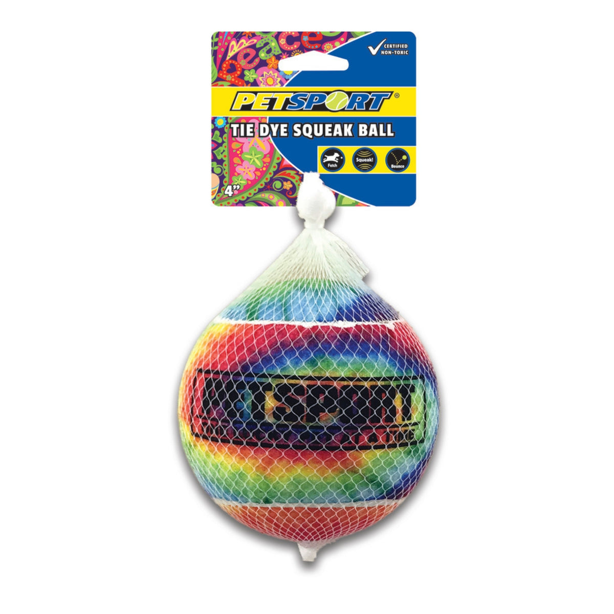 TIE DYE SQUEAK BALL
