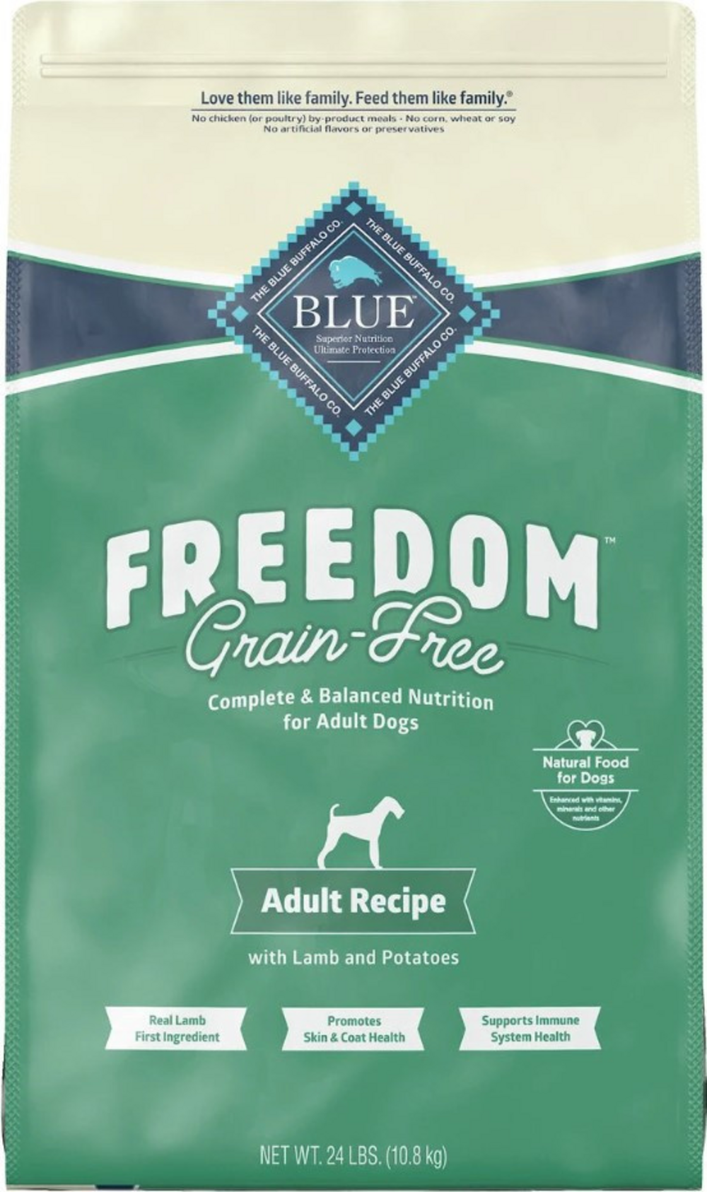 BB FREEDOM ADULT DOG LAMB 24#