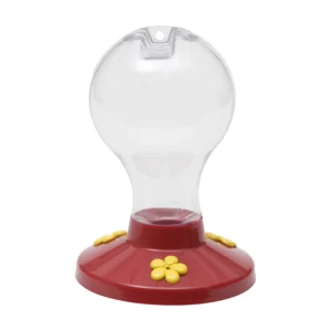 SWIRL GLASS HUMMINGBIRD FEEDER