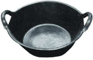 RUBBER TUB W HNDL BLK LITTLE GNT