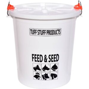 FEED STORAGE DRUM W LOCK LID 12G