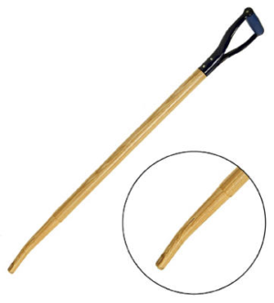 SHOVEL HANDLE D-GRIP 38" WOOD