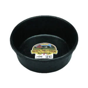 FEED PAN BLACK RUBBER LITTLE GNT