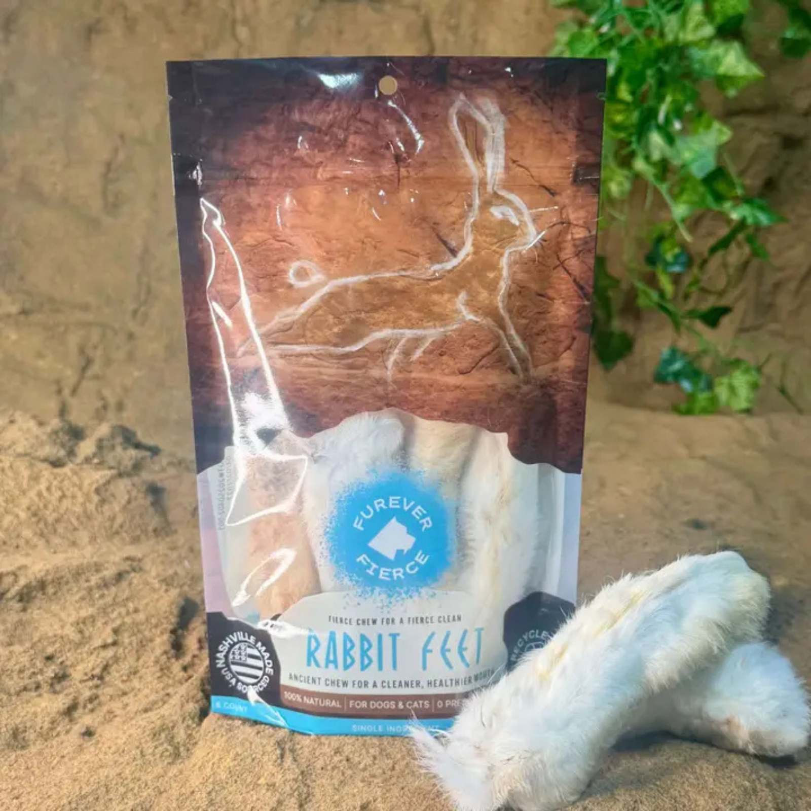 FF RABBIT FEET 4CT TREATS